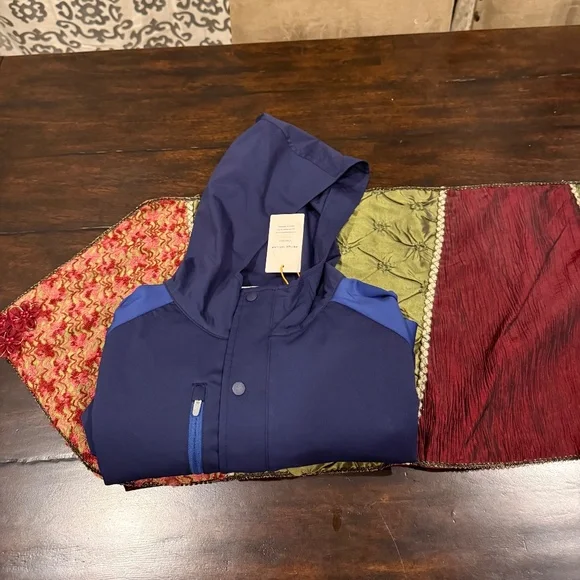 Peter Millar Men's Medium Sport Navy / Navy Weld Half-Snap Hoodie MSRP $245 - Picture 6 of 11